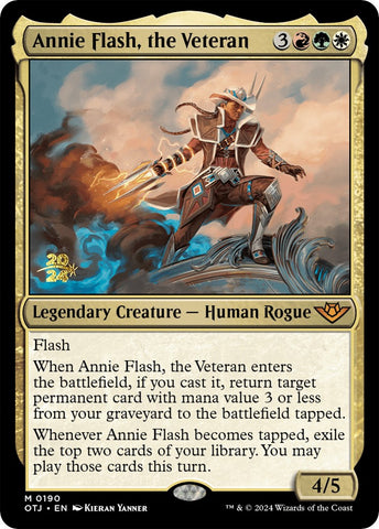 Annie Flash, the Veteran [Outlaws of Thunder Junction Prerelease Promos] - Destination Retro