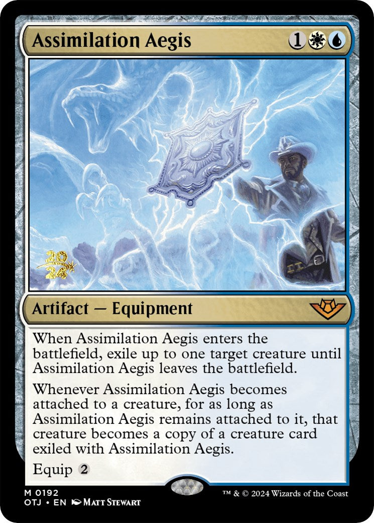 Assimilation Aegis [Outlaws of Thunder Junction Prerelease Promos] - Destination Retro
