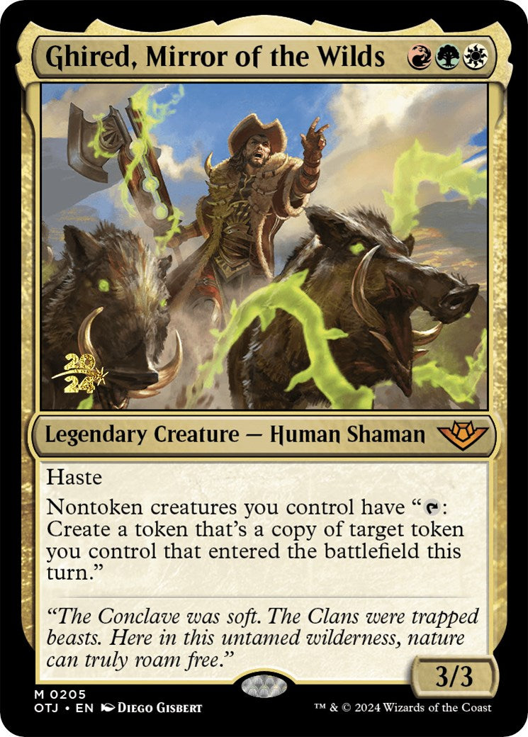 Ghired, Mirror of the Wilds [Outlaws of Thunder Junction Prerelease Promos] - Destination Retro
