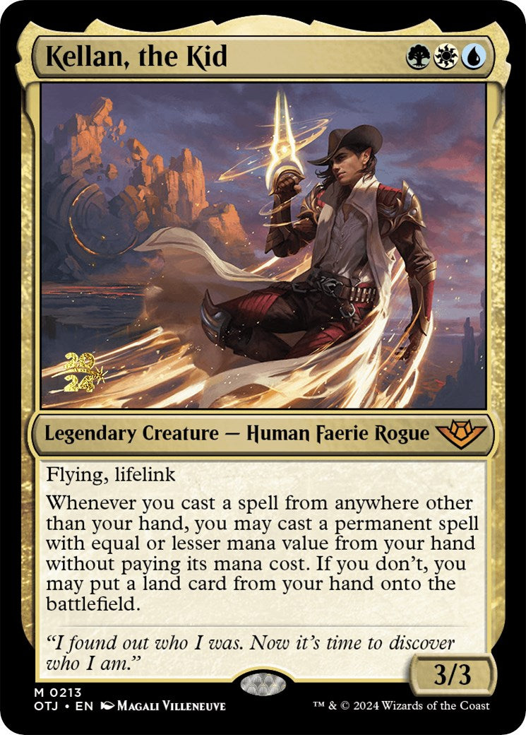 Kellan, the Kid [Outlaws of Thunder Junction Prerelease Promos] - Destination Retro