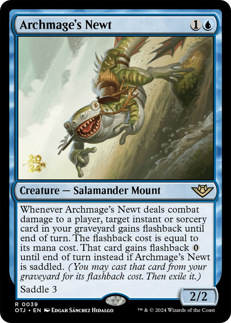 Archmage's Newt [Outlaws of Thunder Junction Prerelease Promos] - Destination Retro