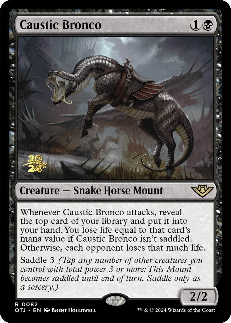 Caustic Bronco [Outlaws of Thunder Junction Prerelease Promos] - Destination Retro