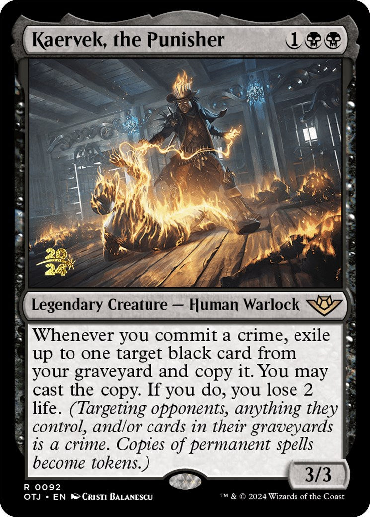 Kaervek, the Punisher [Outlaws of Thunder Junction Prerelease Promos] - Destination Retro