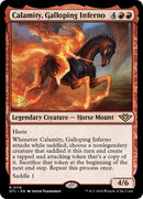 Calamity, Galloping Inferno [Outlaws of Thunder Junction Prerelease Promos] - Destination Retro