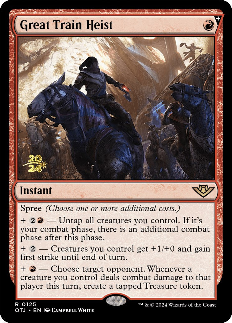 Great Train Heist [Outlaws of Thunder Junction Prerelease Promos] - Destination Retro