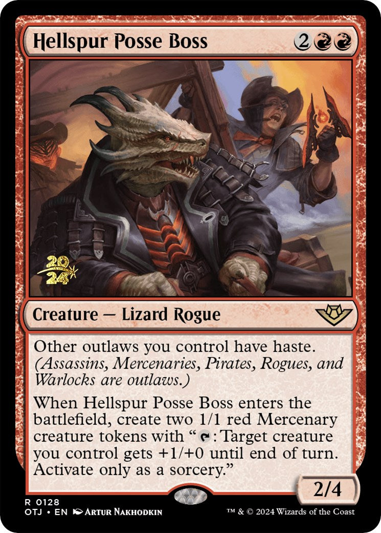 Hellspur Posse Boss [Outlaws of Thunder Junction Prerelease Promos] - Destination Retro