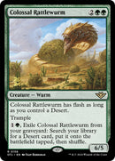 Colossal Rattlewurm [Outlaws of Thunder Junction Prerelease Promos] - Destination Retro