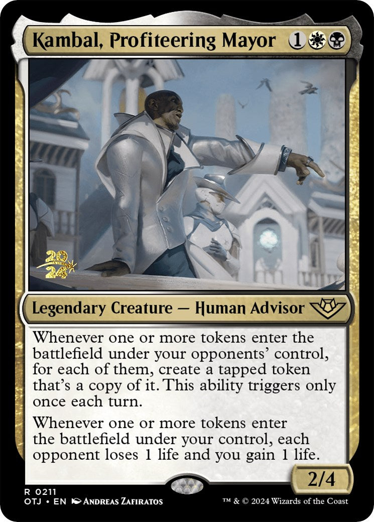 Kambal, Profiteering Mayor [Outlaws of Thunder Junction Prerelease Promos] - Destination Retro