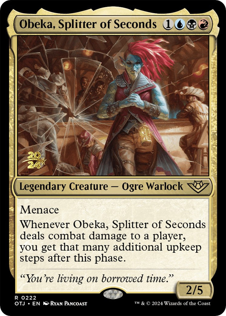 Obeka, Splitter of Seconds [Outlaws of Thunder Junction Prerelease Promos] - Destination Retro