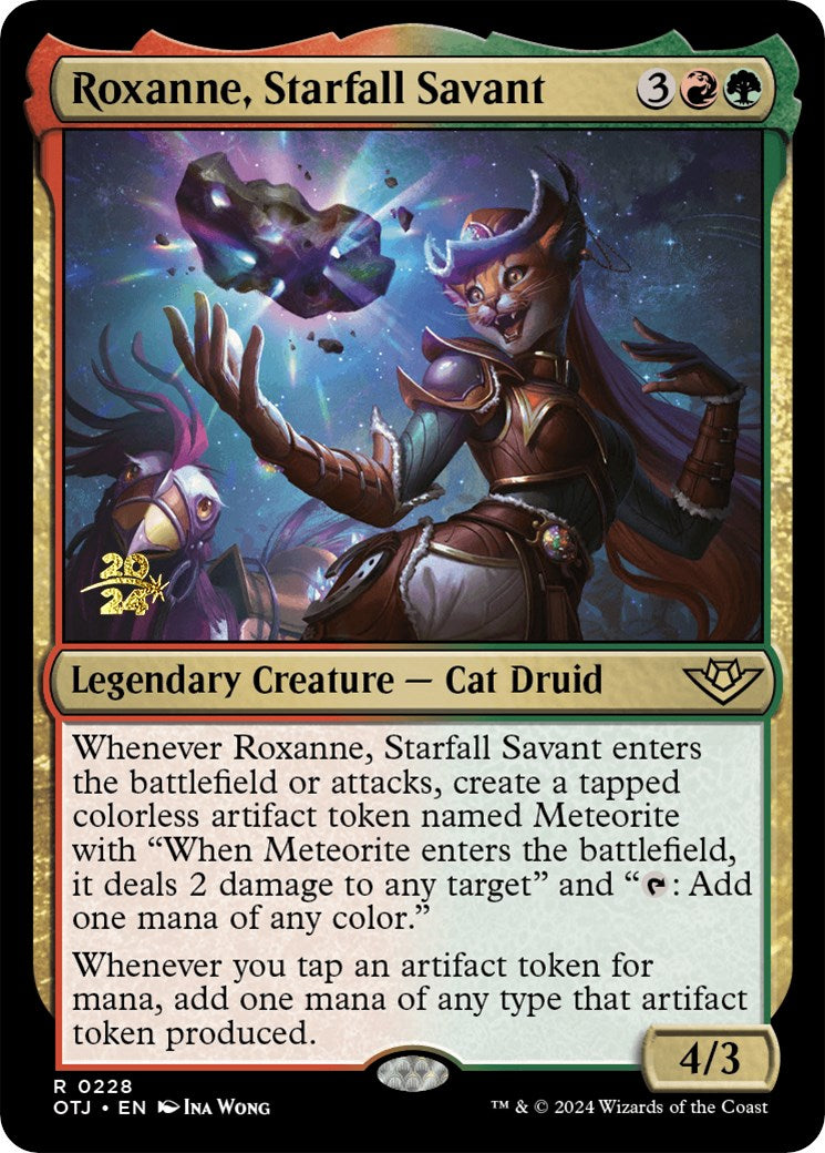 Roxanne, Starfall Savant [Outlaws of Thunder Junction Prerelease Promos] - Destination Retro