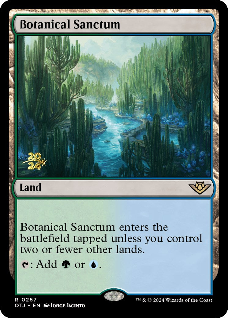 Botanical Sanctum (OTJ) [Outlaws of Thunder Junction Prerelease Promos] - Destination Retro