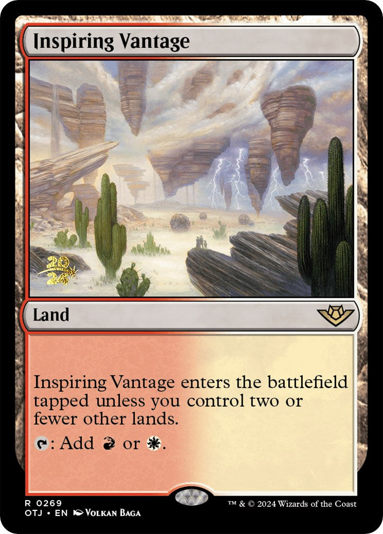 Inspiring Vantage (OTJ) [Outlaws of Thunder Junction Prerelease Promos] - Destination Retro