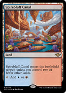Spirebluff Canal (OTJ) [Outlaws of Thunder Junction Prerelease Promos] - Destination Retro