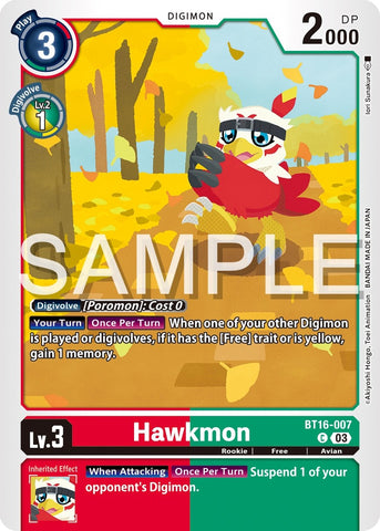 Hawkmon [BT16-007] [Beginning Observer] - Destination Retro