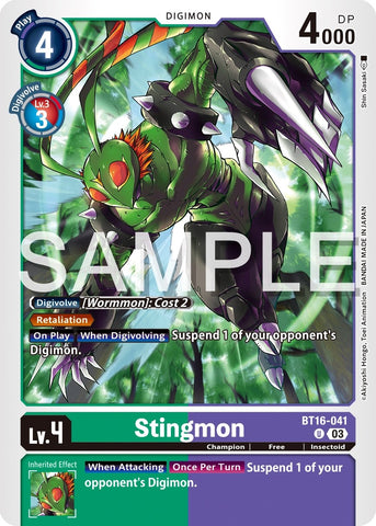 Stingmon [BT16-041] [Beginning Observer] - Destination Retro