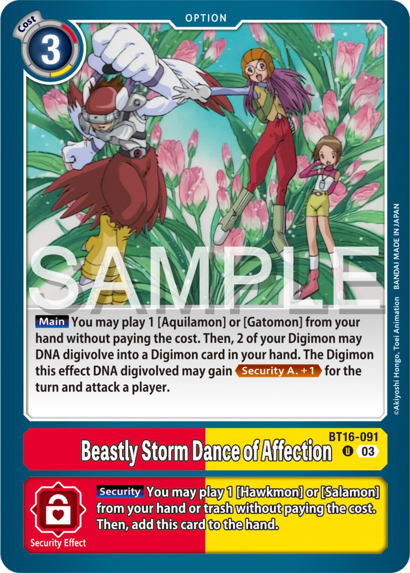 Beastly Storm Dance of Affection [BT16-091] [Beginning Observer] - Destination Retro