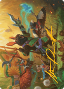 Valley Questcaller Art Card (Gold-Stamped Signature) [Bloomburrow Art Series] - Destination Retro