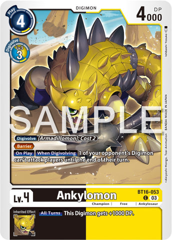 Ankylomon [BT16-053] [Beginning Observer] - Destination Retro