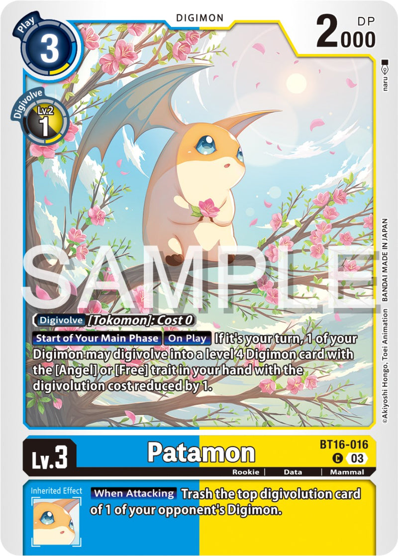 Patamon [BT16-016] [Beginning Observer] - Destination Retro