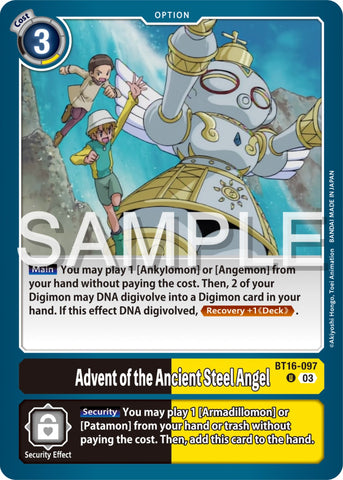 Advent of the Ancient Steel Angel [BT16-097] [Beginning Observer] - Destination Retro
