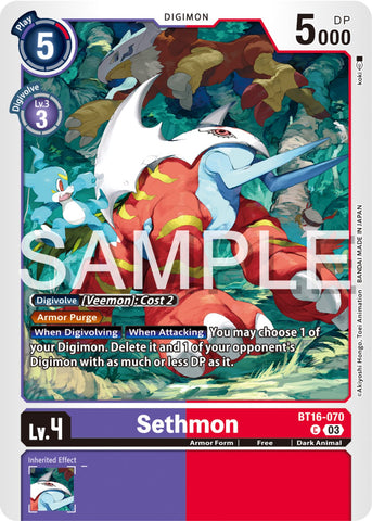 Sethmon [BT16-070] [Beginning Observer] - Destination Retro