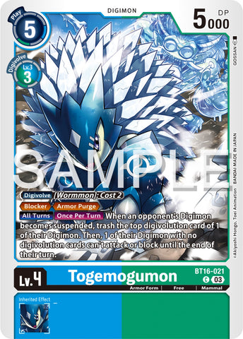 Togemogumon [BT16-021] [Beginning Observer] - Destination Retro