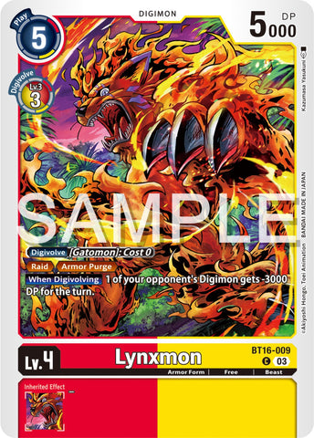 Lynxmon [BT16-009] [Beginning Observer] - Destination Retro