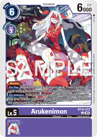 Arukenimon [BT16-072] [Beginning Observer] - Destination Retro