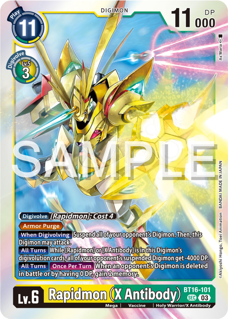 Rapidmon (X Antibody) [BT16-101] [Beginning Observer] - Destination Retro