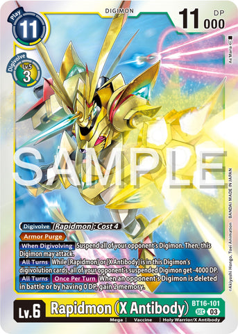 Rapidmon (X Antibody) [BT16-101] [Beginning Observer] - Destination Retro