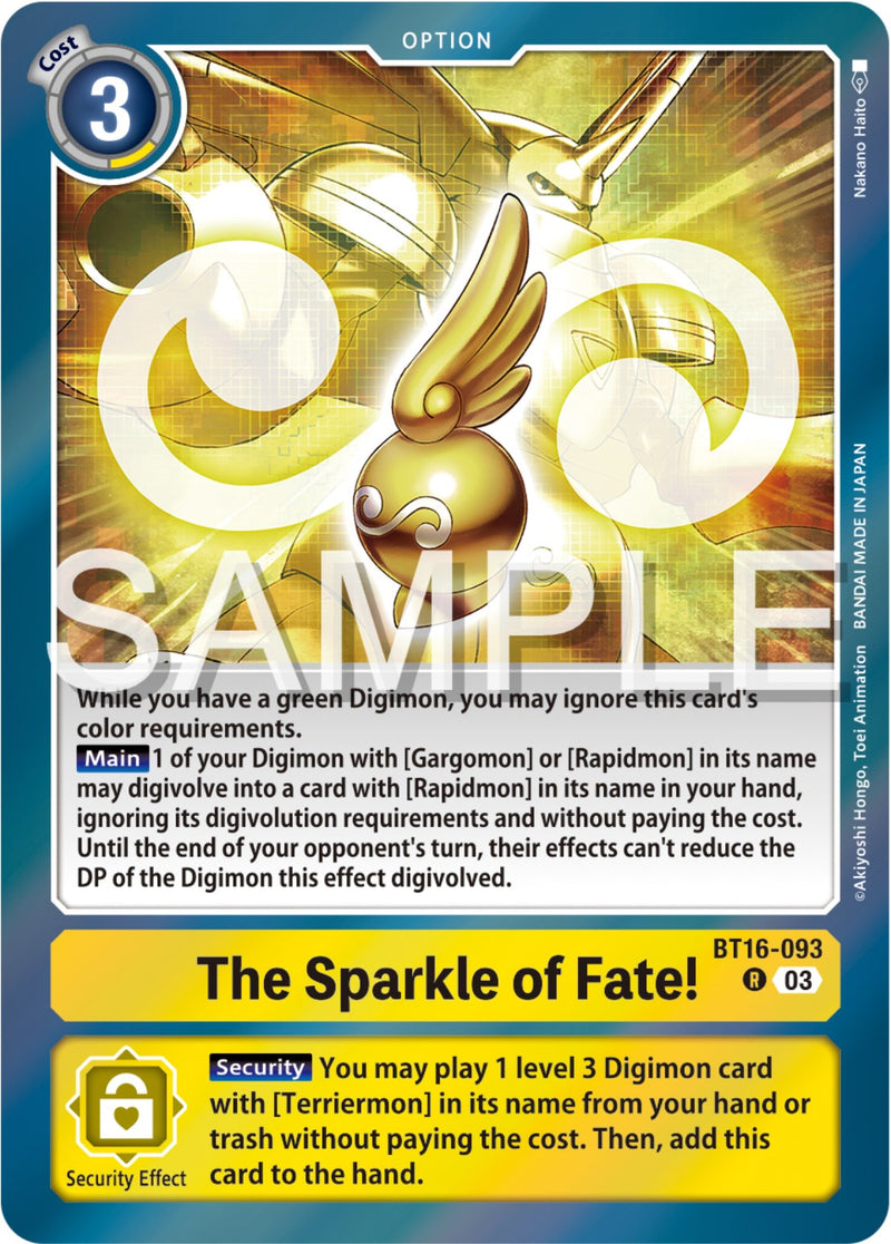 The Sparkle of Fate! [BT16-093] [Beginning Observer] - Destination Retro