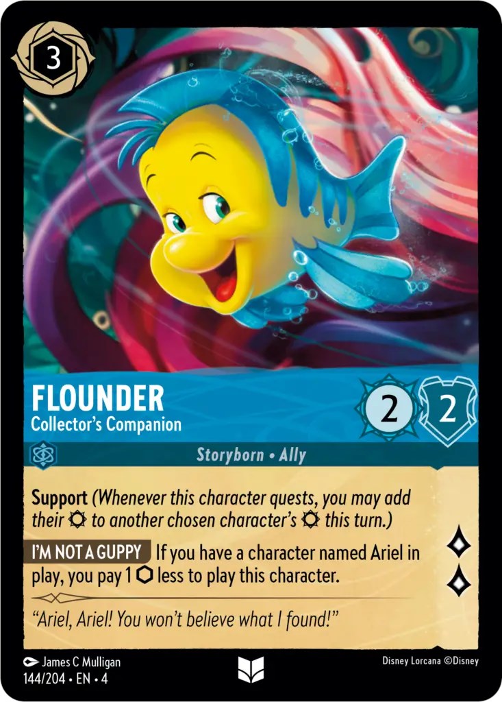 Flounder - Collector's Companion (144/204) [Ursula's Return] - Destination Retro