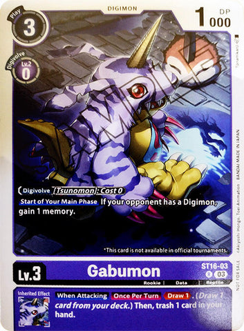 Gabumon [ST16-03] (Demo Deck Exclusive) [Starter Deck: Wolf of Friendship] - Destination Retro