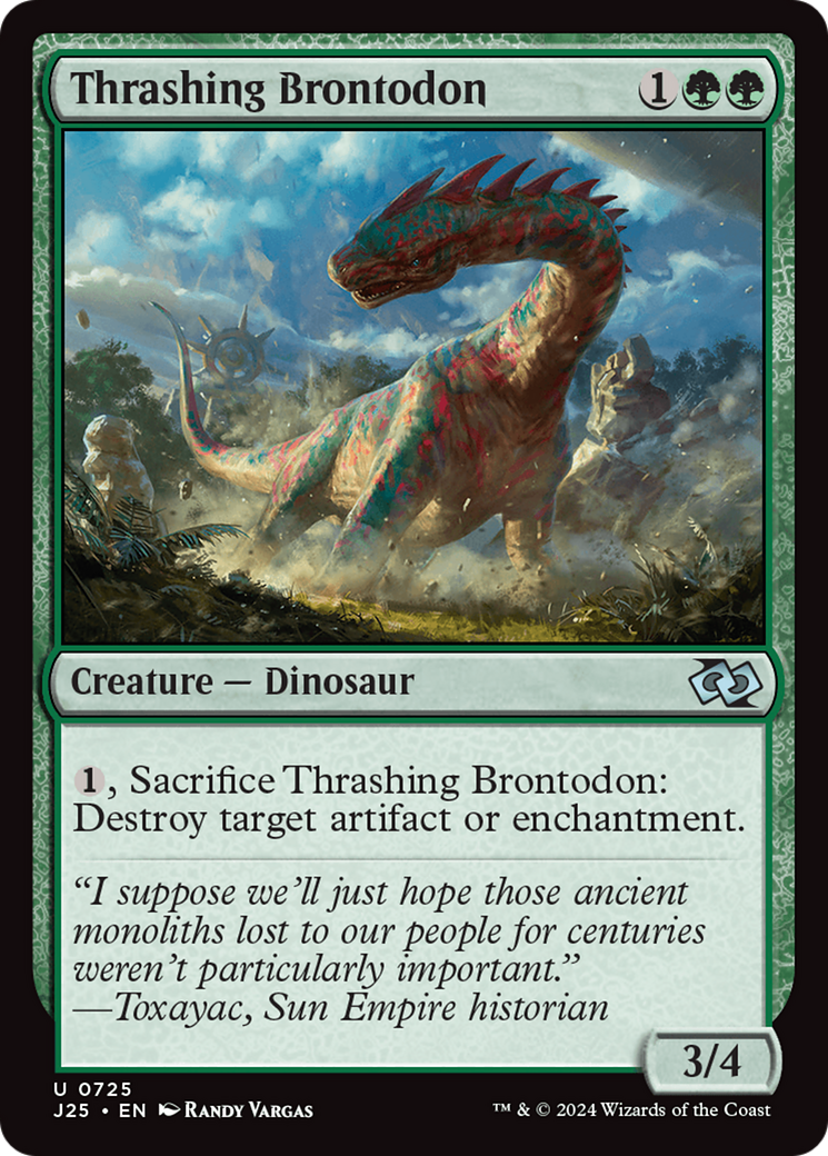 Thrashing Brontodon [Foundations Jumpstart] - Destination Retro