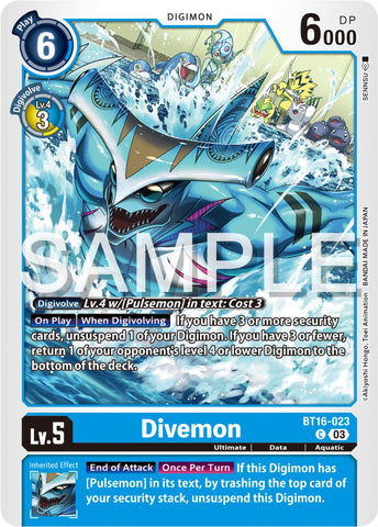Divemon [BT16-023] [Beginning Observer] - Destination Retro