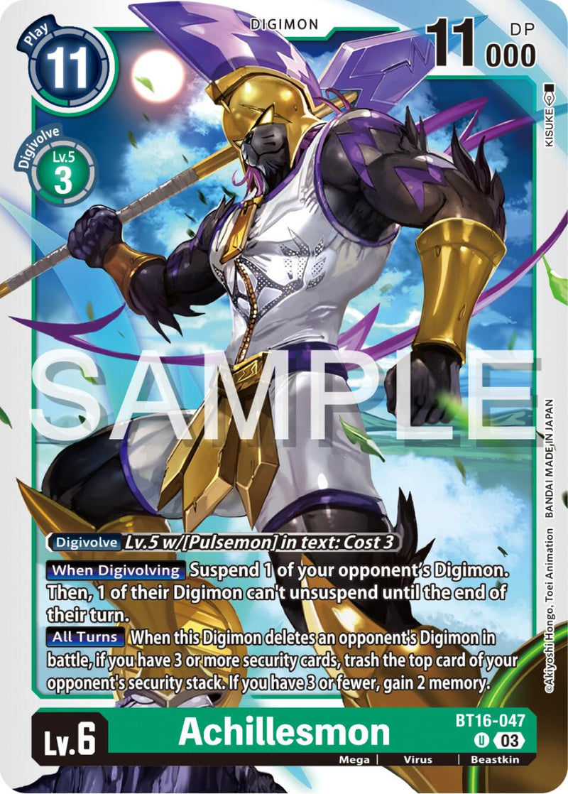 Achillesmon [BT16-047] [Beginning Observer] - Destination Retro