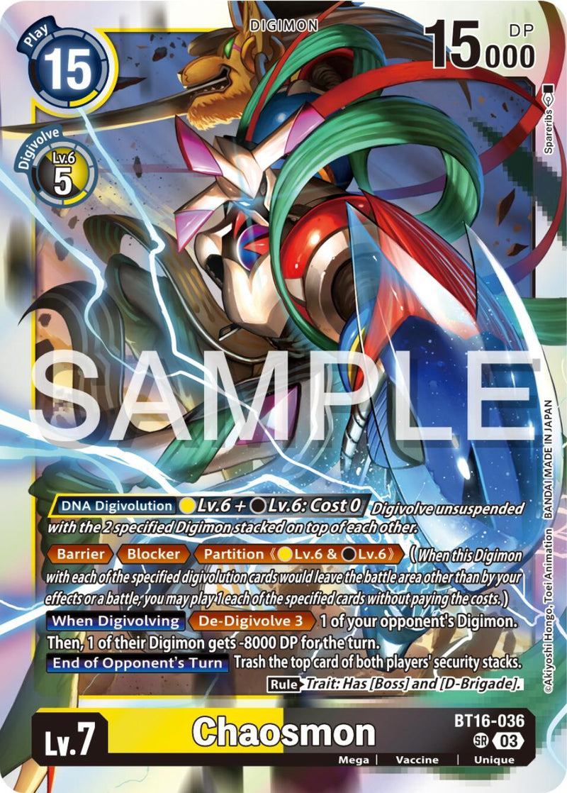 Chaosmon [BT16-036] [Beginning Observer] - Destination Retro