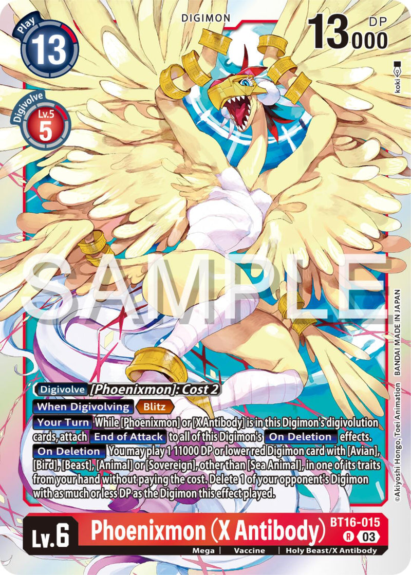 Phoenixmon (X Antibody) [BT16-015] [Beginning Observer] - Destination Retro
