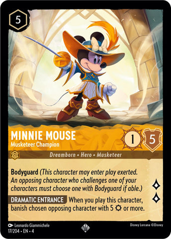 Minnie Mouse - Musketeer Champion (17/204) [Ursula's Return] - Destination Retro