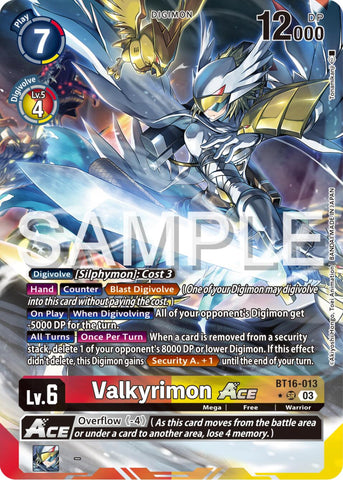 Valkyrimon Ace [BT16-013] (Alternate Art) [Beginning Observer] - Destination Retro