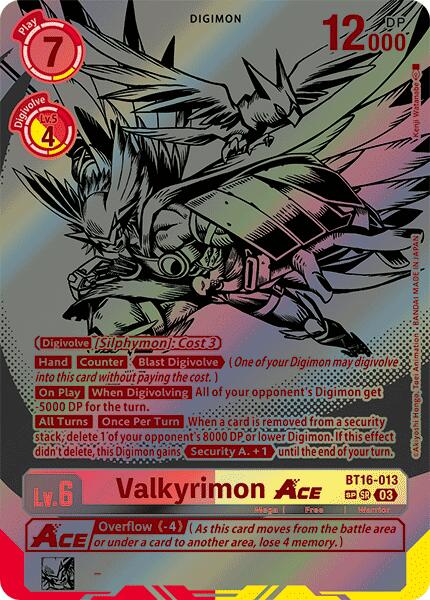 Valkyrimon Ace [BT16-013] (Textured) [Beginning Observer] - Destination Retro