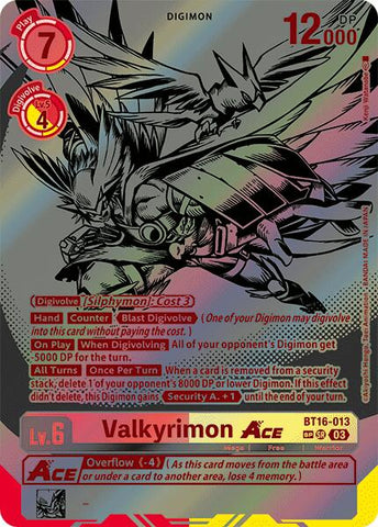 Valkyrimon Ace [BT16-013] (Textured) [Beginning Observer] - Destination Retro