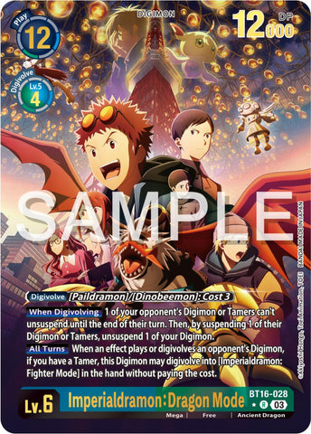 Imperialdramon: Dragon Mode [BT16-028] (Alternate Art) [Beginning Observer] - Destination Retro