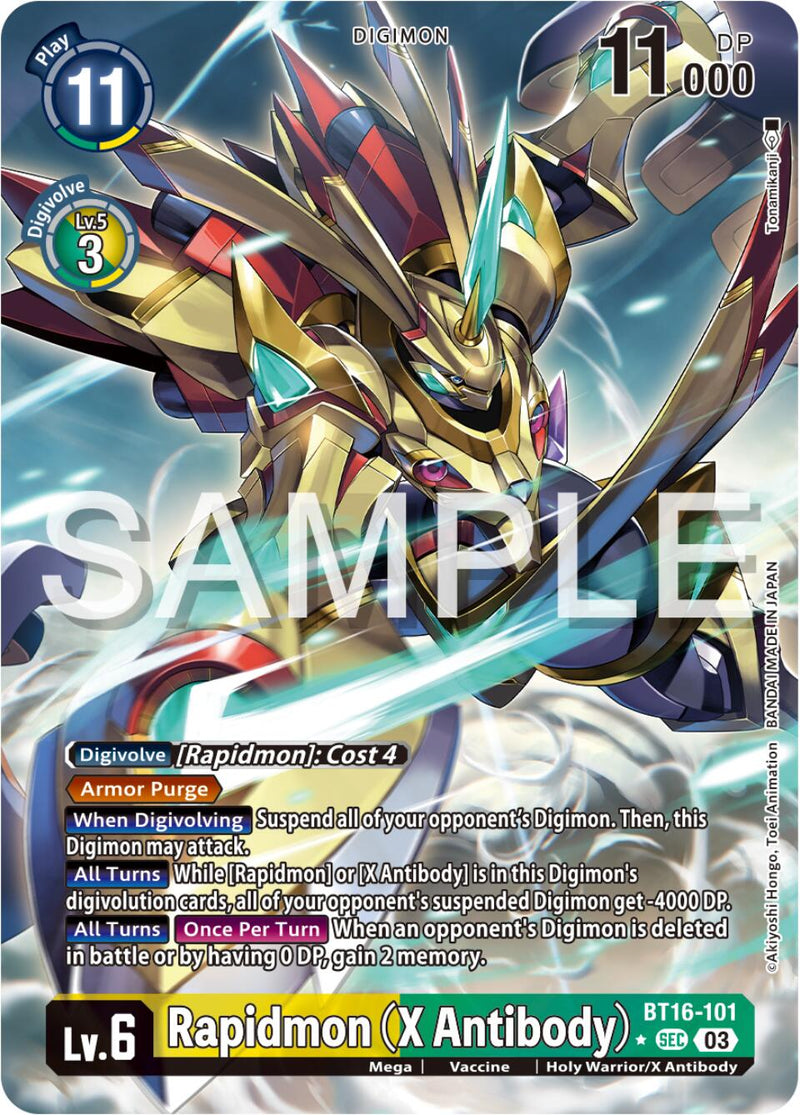 Rapidmon (X Antibody) [BT16-101] (Alternate Art) [Beginning Observer] - Destination Retro