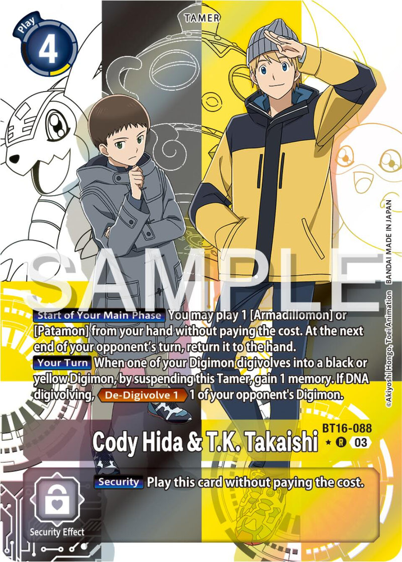 Cody Hida & T.K. Takaishi [BT16-088] (Alternate Art) [Beginning Observer] - Destination Retro