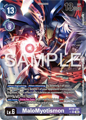 MaloMyotismon [BT16-081] (Alternate Art) [Beginning Observer] - Destination Retro