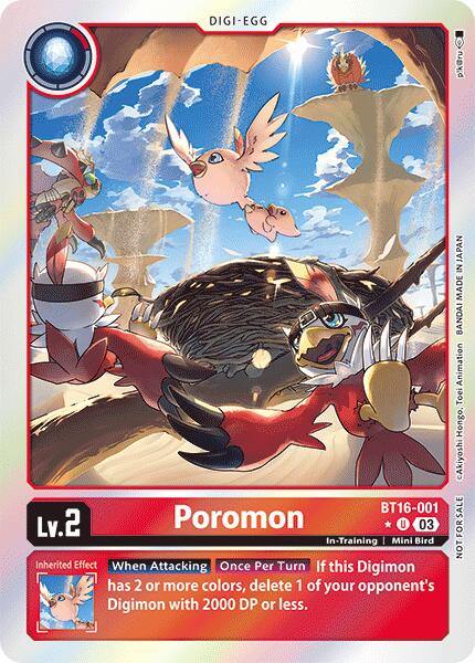 Poromon [BT16-001] (Box Promotion Pack: Beginning Observer) [Beginning Observer Promos] - Destination Retro