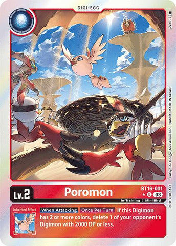 Poromon [BT16-001] (Box Promotion Pack: Beginning Observer) [Beginning Observer Promos] - Destination Retro