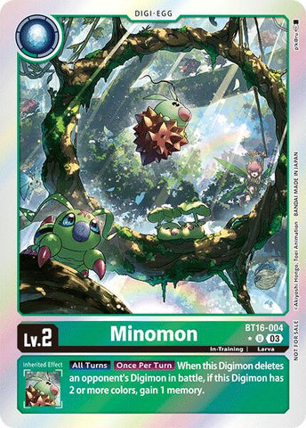Minomon [BT16-004] (Box Promotion Pack: Beginning Observer) [Beginning Observer Promos] - Destination Retro