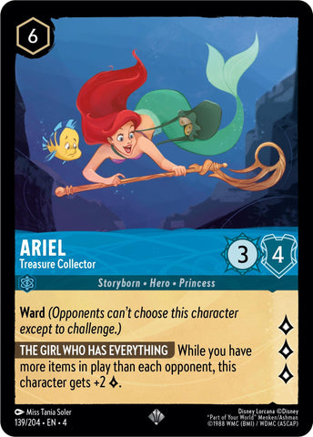Ariel - Treasure Collector (139/204) [Ursula's Return] - Destination Retro